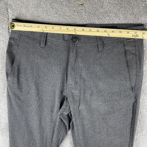 Volcom Modern Stretch Chinos Men’s Size 34 Gray Flat Front Pants True To This - Picture 10 of 15